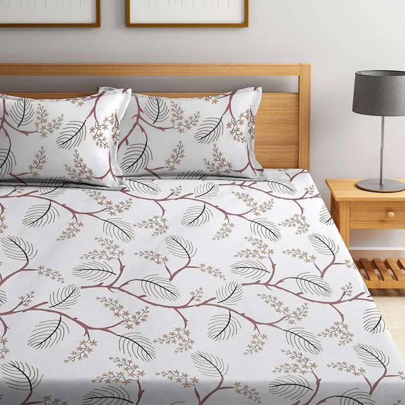 Sepia Vine Bedsheet - 150 GSM media 1
