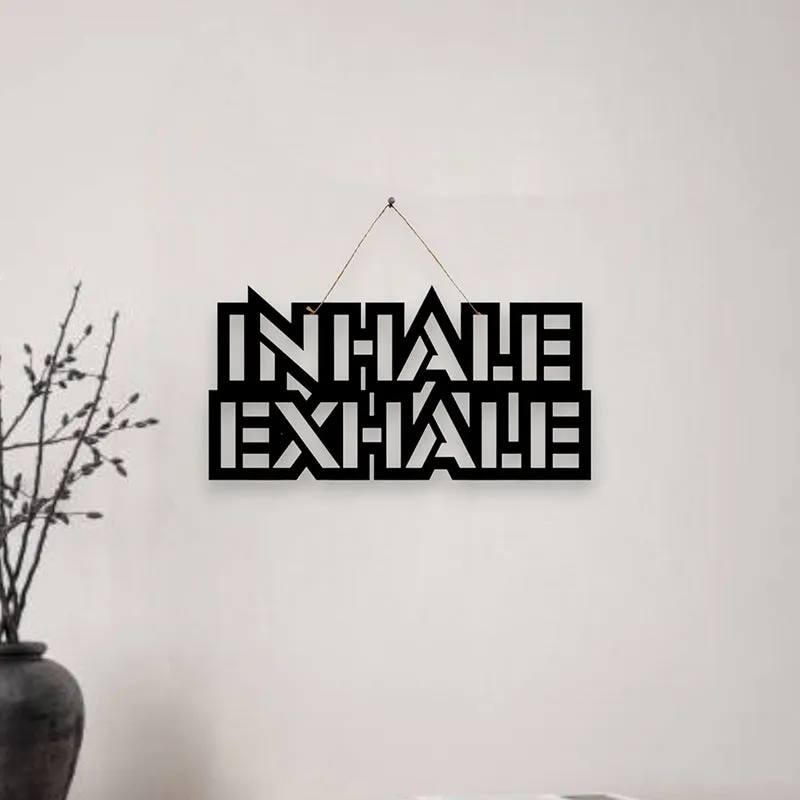 Inhale Exhale Mild Steel Wall Accent media 1
