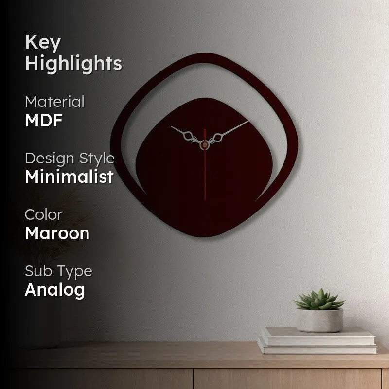 Wing Curve Wooden Wall Clock media 2