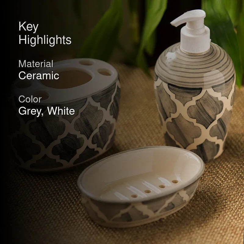 Rajasi Ceramic Bathroom Set - Three Piece Set media 2