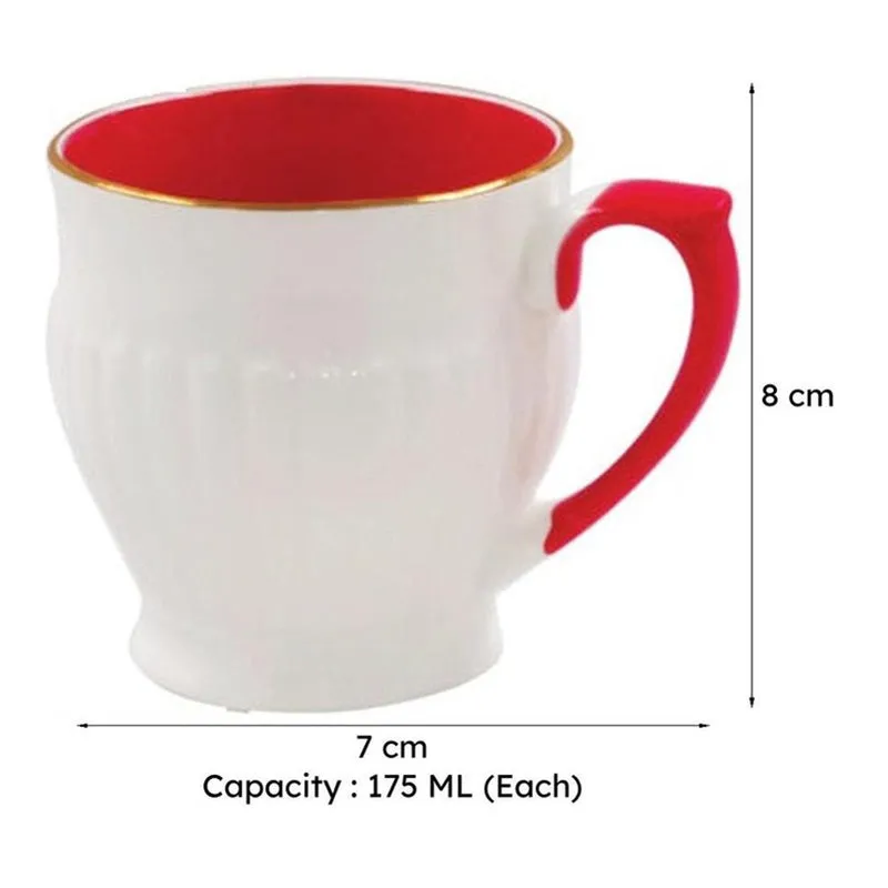 Axton Bone China Tea Cup (175 mL Each) -  Set of Six media 5