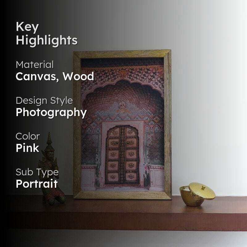 Gate of Jaipur Canvas Painting media 2