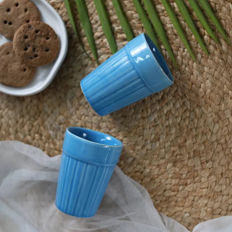 Nicoletta Ceramic Kulhad (Blue) -150 mL media 4