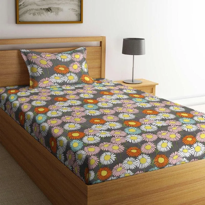 Dandelia Floral Bedsheet - 150 GSM media 3