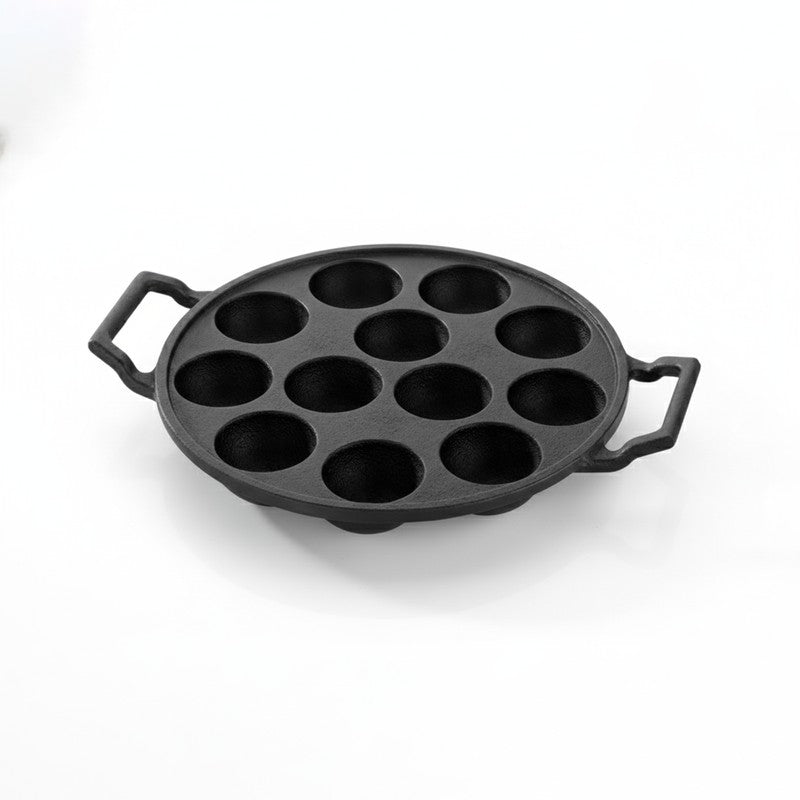 Twinhold Round Cast Iron Paniyaram Pan media 5