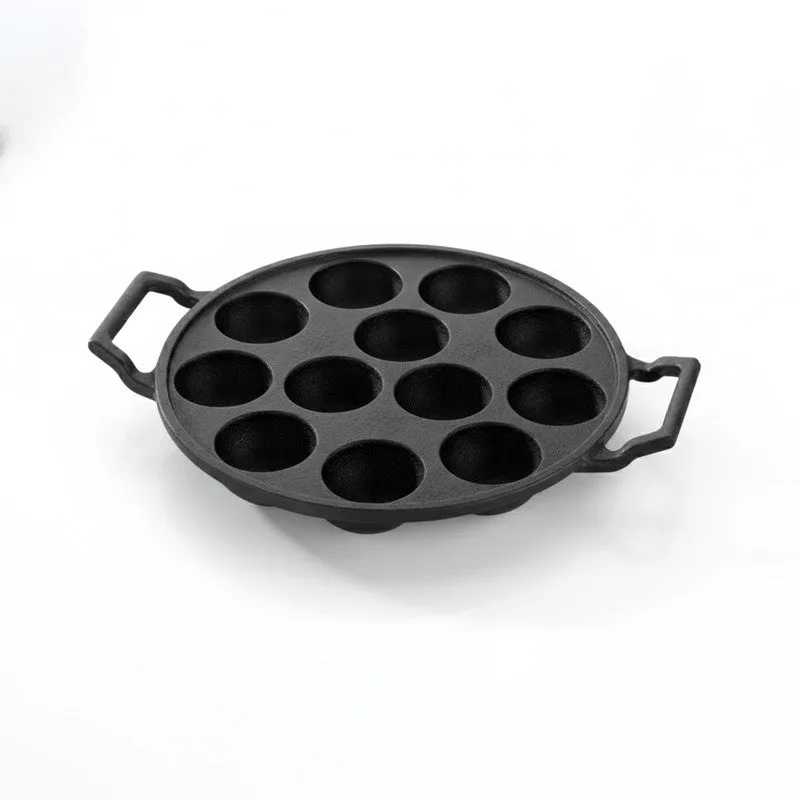 Twinhold Round Cast Iron Paniyaram Pan media 5