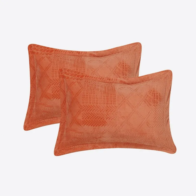 Monte Carlo MuseWeave Bedsheet (Orange) - 280 GSM media 4