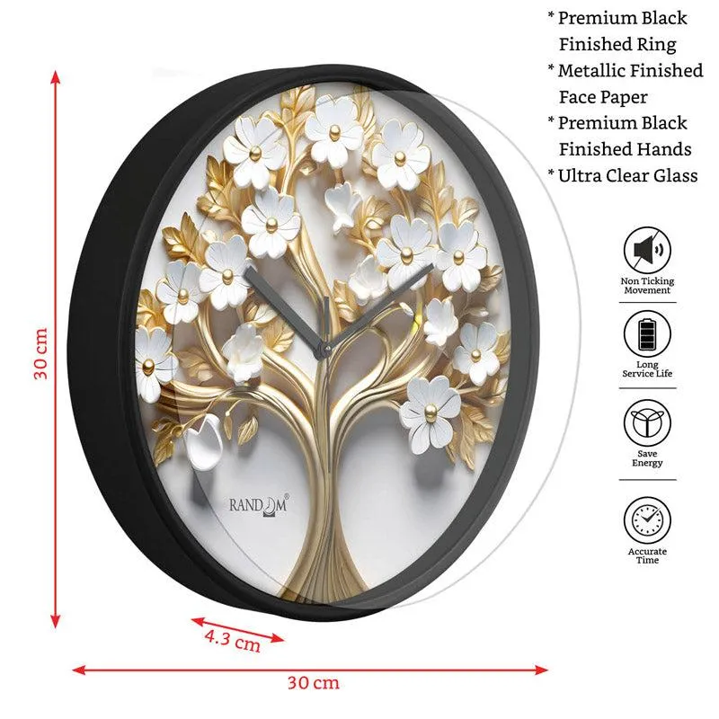Thaniel Floral Wall Clock media 7