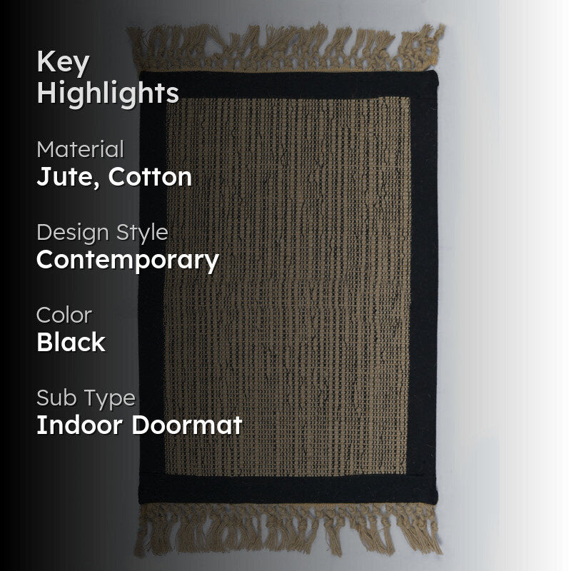 Jutify Anti-Slip Jute Door Mats with Fringe media 2