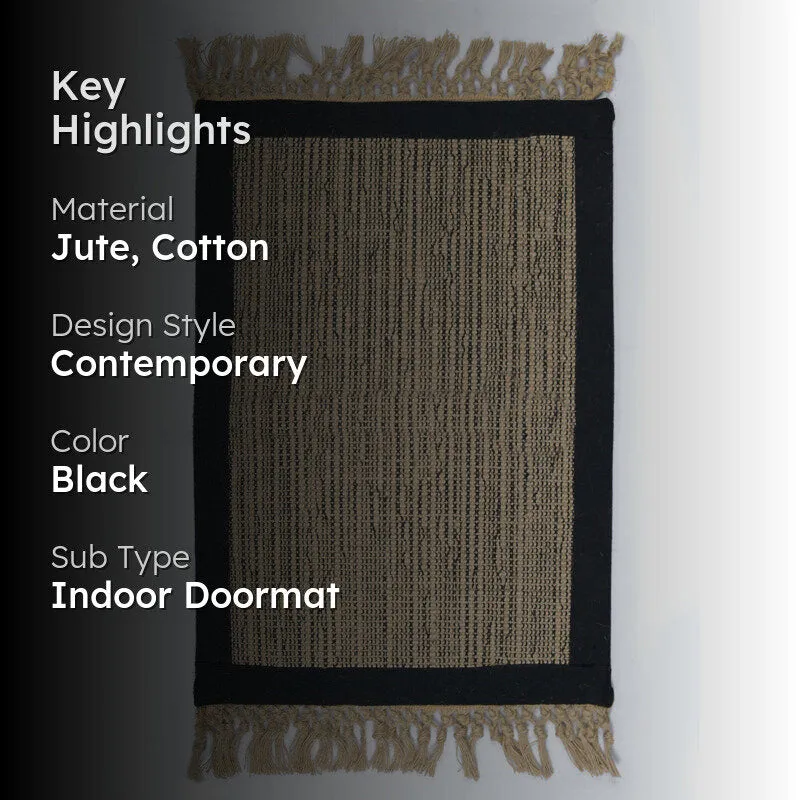 Jutify Anti-Slip Jute Door Mats with Fringe media 2