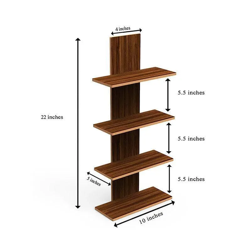 Quadra Block Wall Shelf - Brown media 4