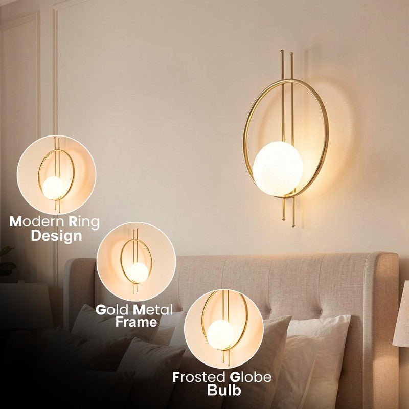 Monique Halo Iron Wall Lamp media 6