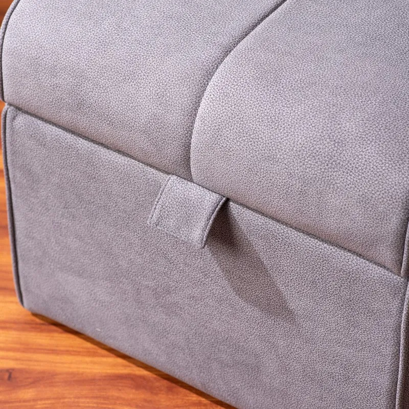 Dotty Polyster Ottomans (Grey) - Set Of Two media 8