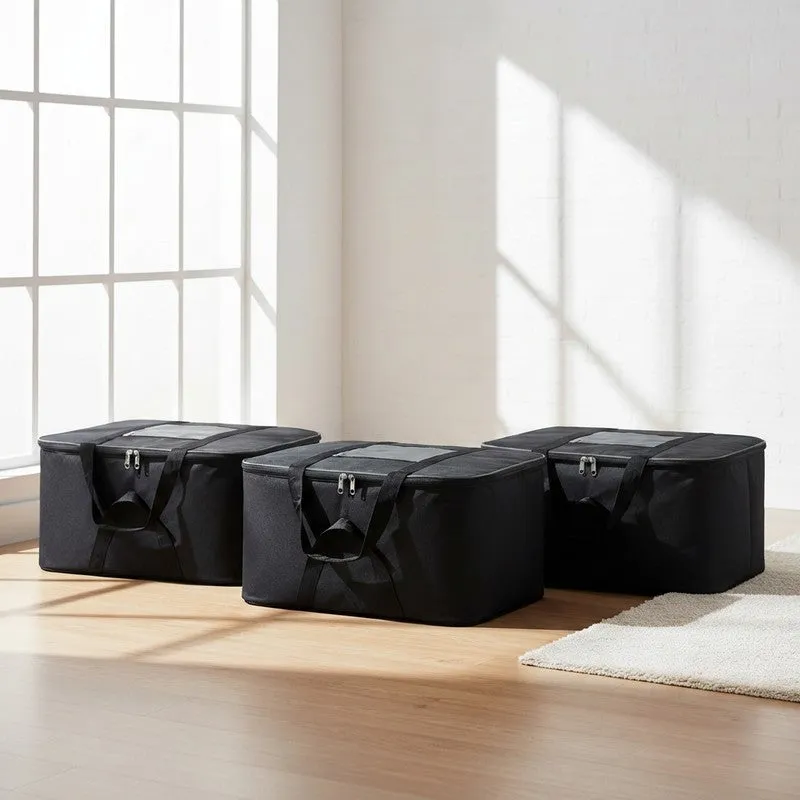 Laxis WardroFlex Nylon Cloth Organizers - Set Of Three media 1