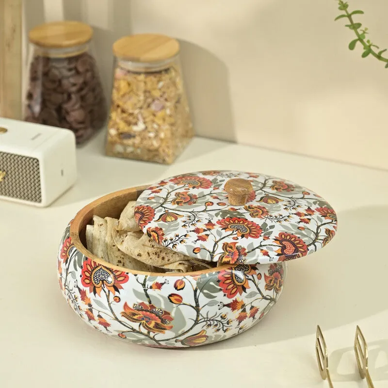 Flora Burst Wooden Roti Box media 8