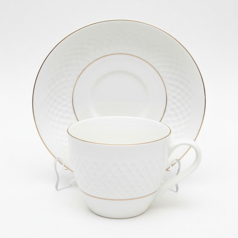 Kane Bone China Cup & Saucer (175 ML) - Twelve Piece Set image 4