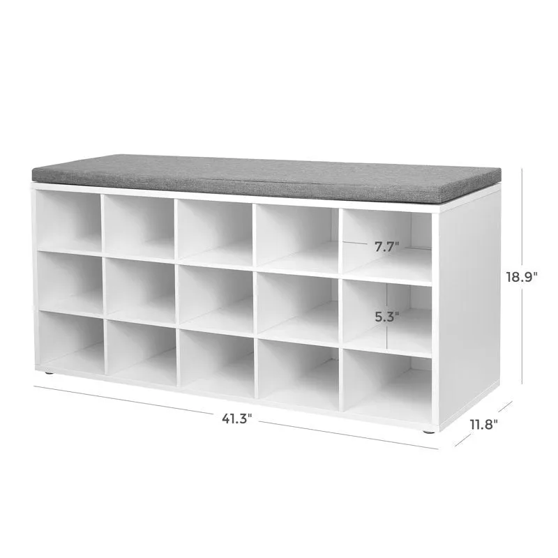 Nexus Metal Shoe Rack - Black,White media 6