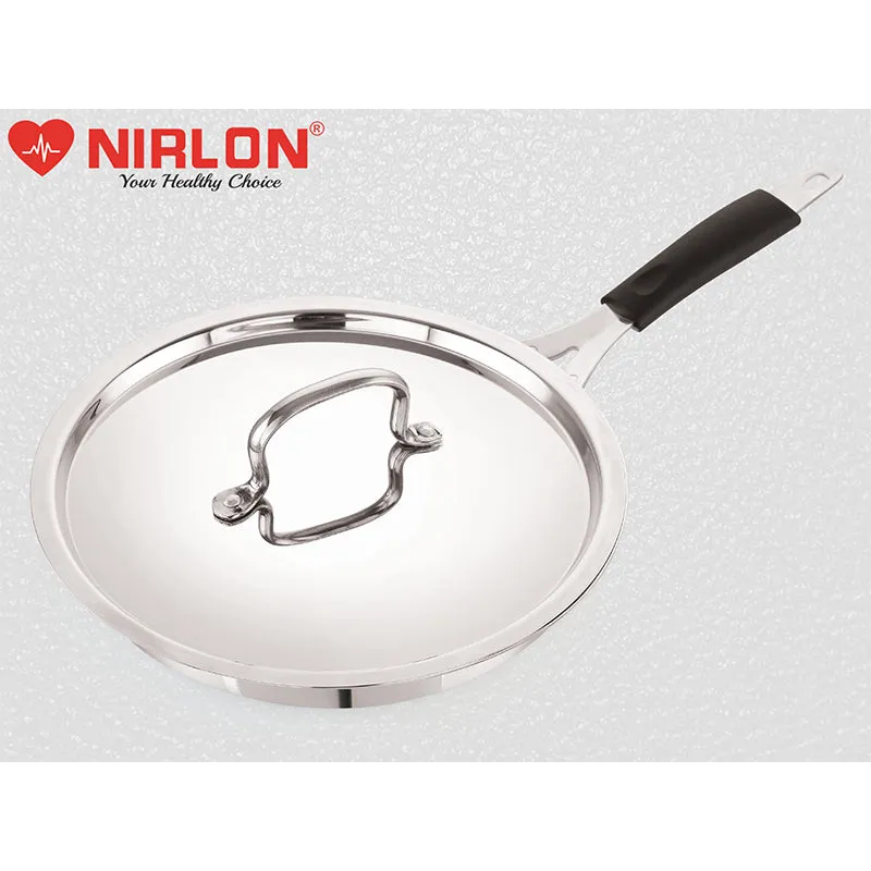 Nirlon Hammered Frying Pan With Lid - 9 Inches media 4