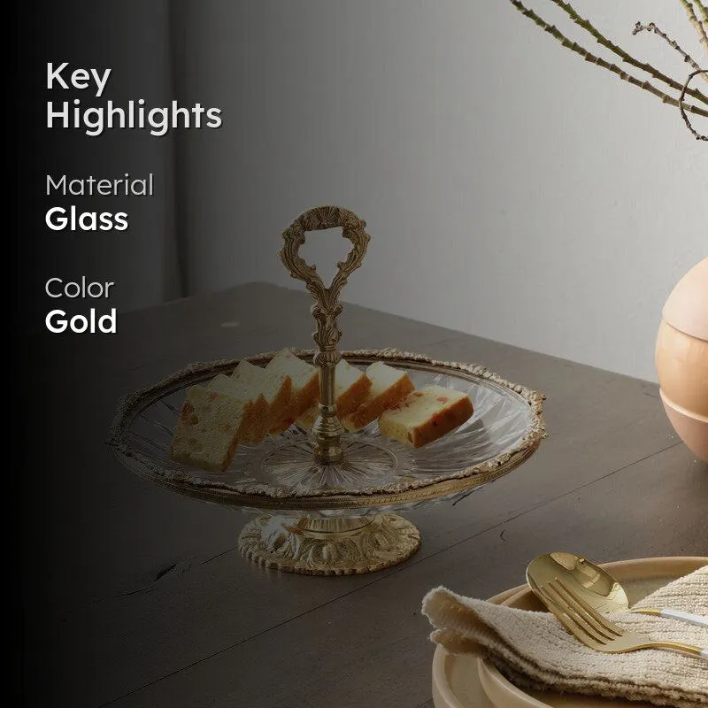 Crystal Charm Cake Stand - Gold media 2