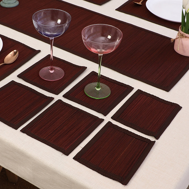 Woodland Nest Bamboo Kitchen Linen Set (Brown) - Thirteen Piece Set media 3