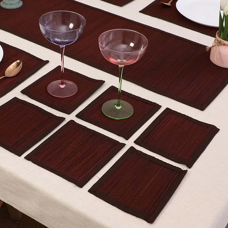 Woodland Nest Bamboo Kitchen Linen Set (Brown) - Thirteen Piece Set media 3