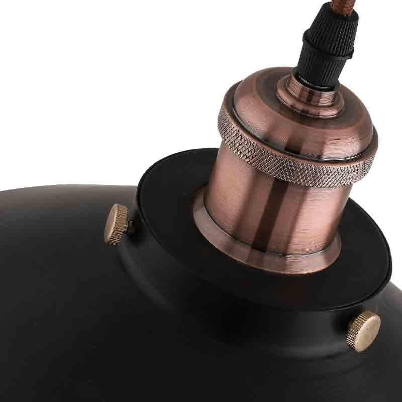 Iris Metal Ceiling Lamp - Black media 6