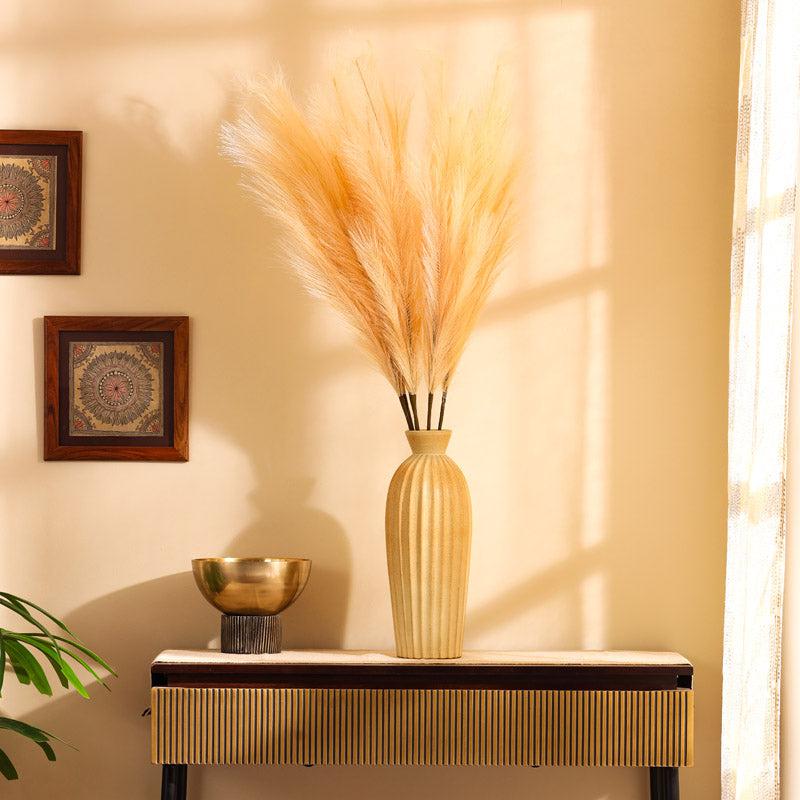 Artificial Realistic Pampas Sticks (Brown) - Set Of Three media 4