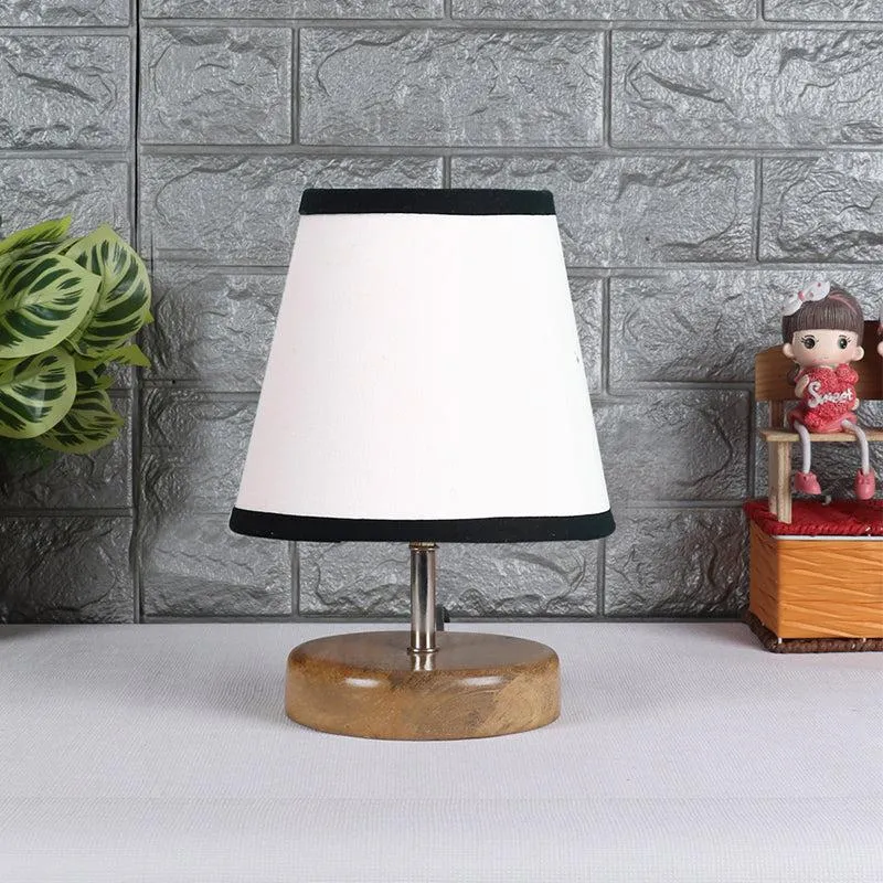 Petricho Fabric Table Lamp - White,Black media 3