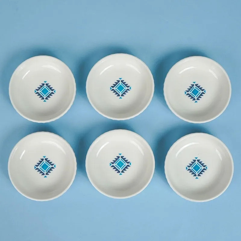 Jivo Ceramic Ethnic Bowl (150 ML) - Set Of Six media 4