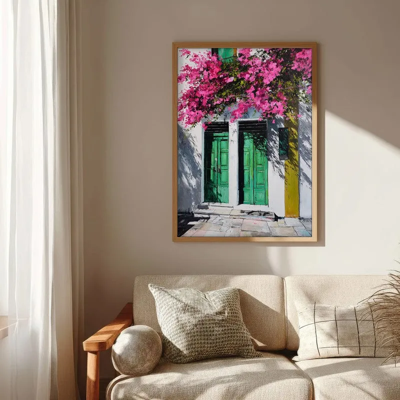 Maison Flora Canvas Wall Painting - Brown Frame media 6