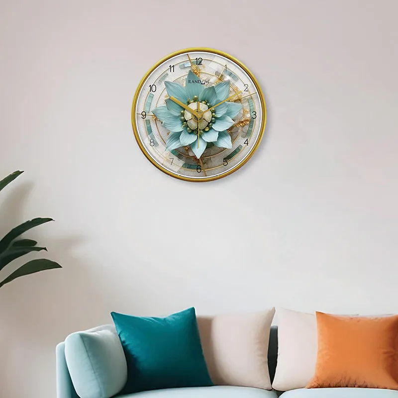Flora Frame Analog Wall Clock media 1