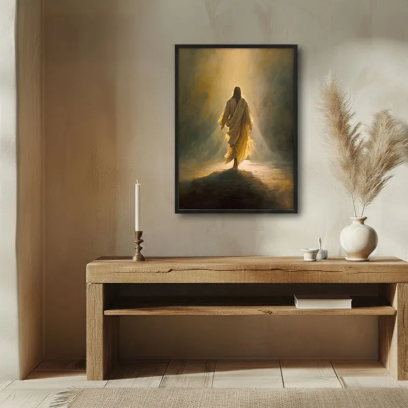 Echoes of Faith Archival Paper Wall Painting With Black Frame media 1