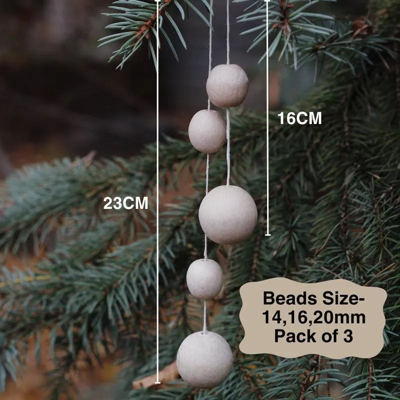 Snow Pearl Christmas Ornament - Set Of Three media 6