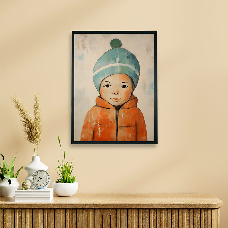 Winter Boy Canvas Wall Art
