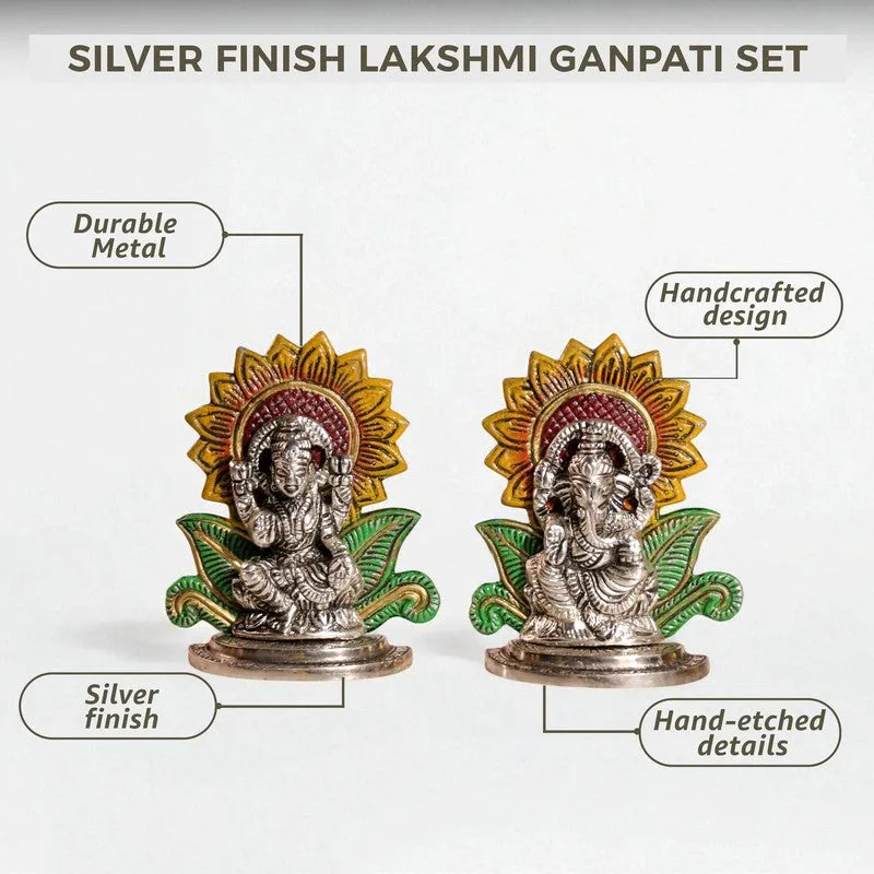 Sylvara Lakshmi Ganesh Idols & Sets - Set Of Two media 6
