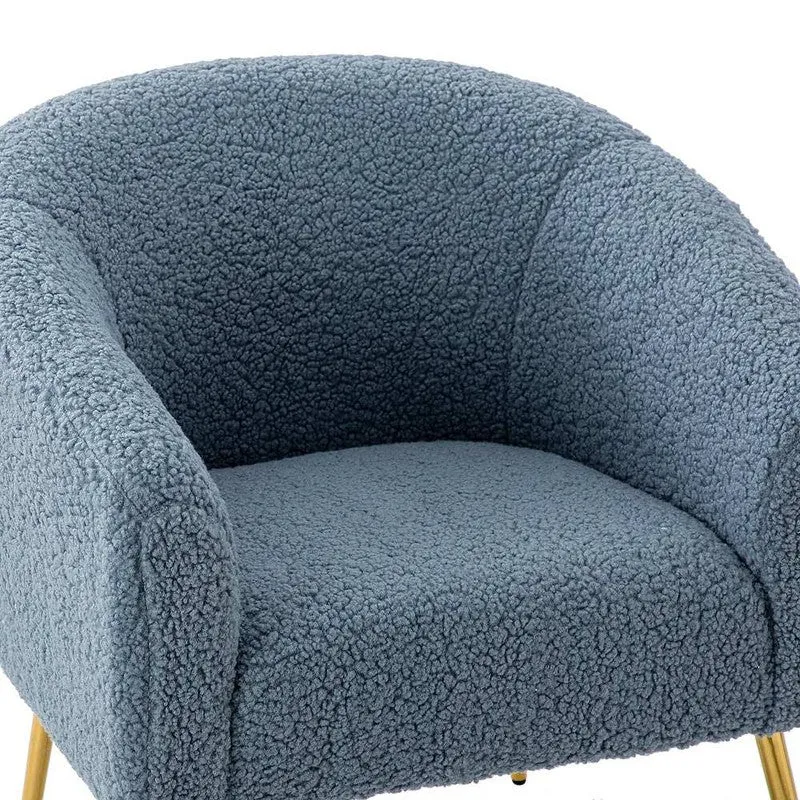 Stylo Neem Wood Accent Chair - Blue media 9