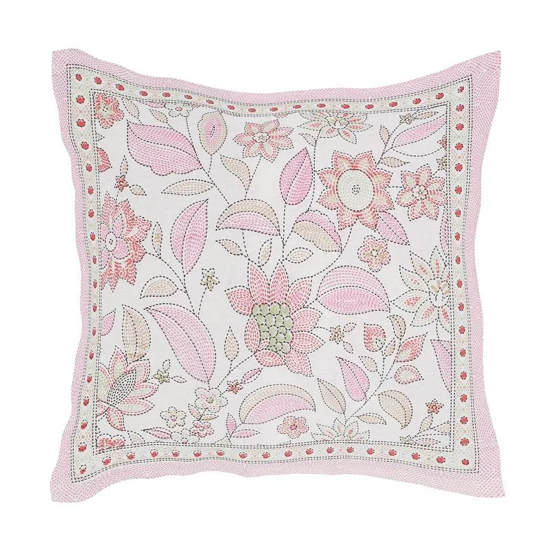 Ansa Flora Diwan Set (Pink) - Eight Piece Set media 3