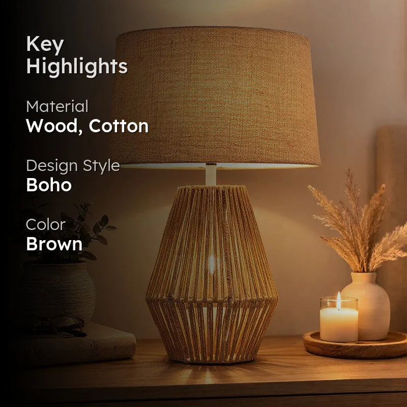 MinimalNest Metal Table Lamp - Brown media 2