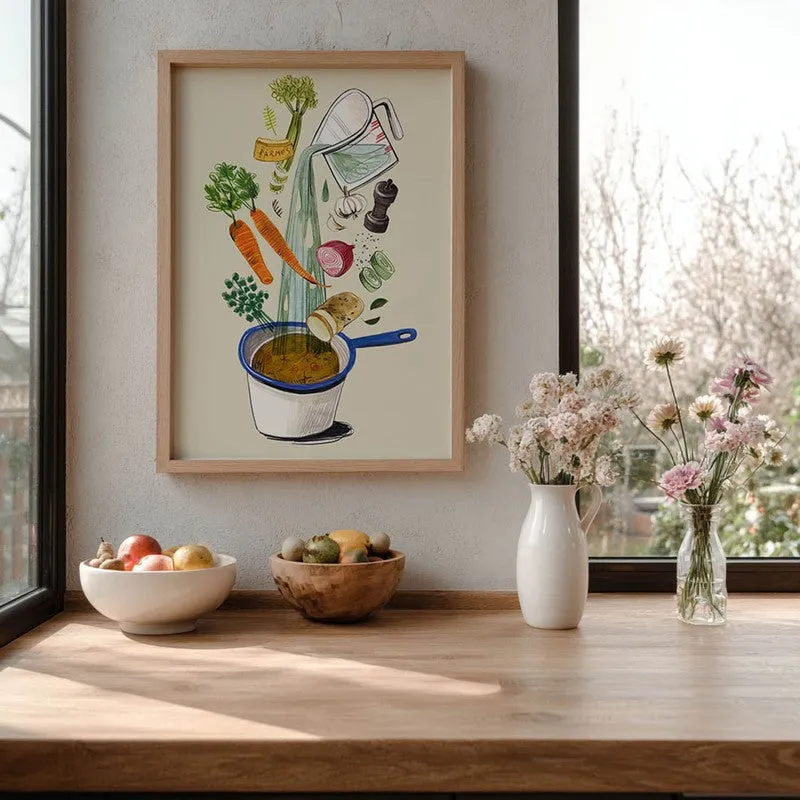 Artisan Appetite Archival Canvas Wall Art - Brown media 7