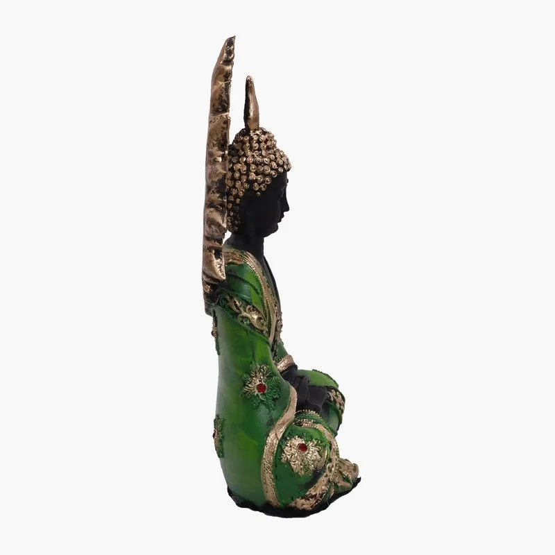 Azure Peace Buddha Idol - Green media 4