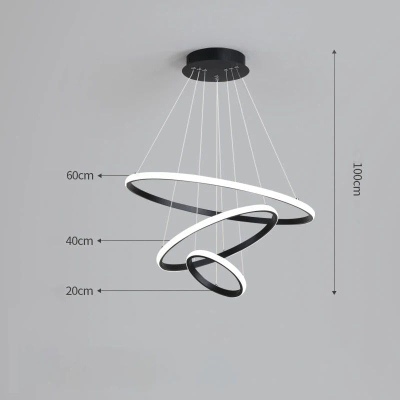 Sky Drop LED Modern Ceiling Lamp - Black media 5
