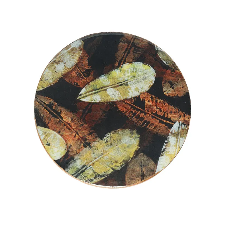 Mrinal Wood Coaster - Set Of Four media 4