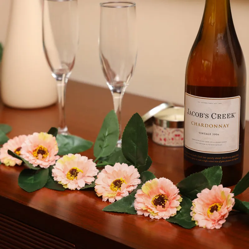 Fiora Artificial Gerbera Creeper (Powder Pink) Set of Two media 6