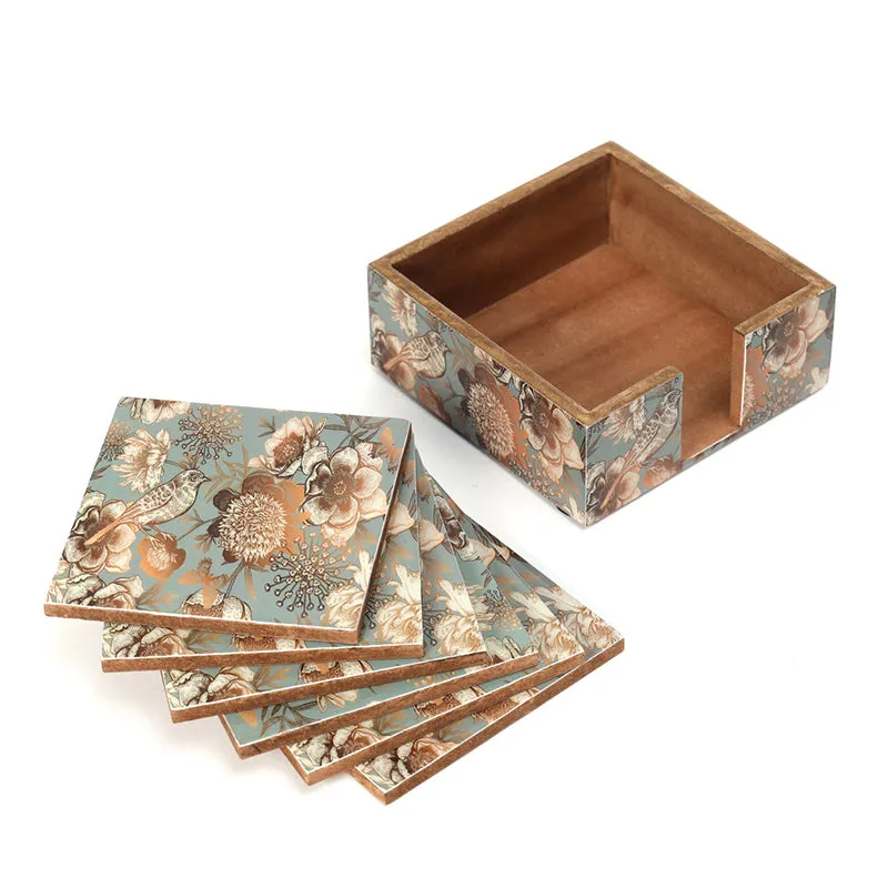 Golden Fleur Coaster - Seven Piece Set media 5