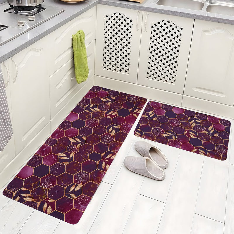 Drivara Rubber Kitchen Floor Mats - Set of Two