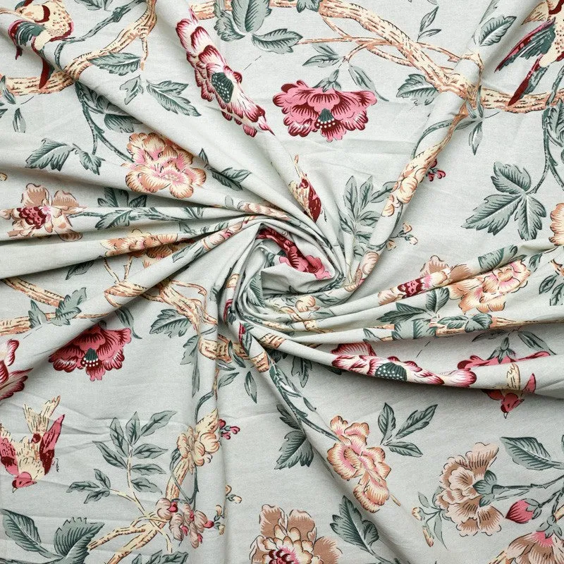 FloraMist Cotton Curtain - Set Of Two media 5