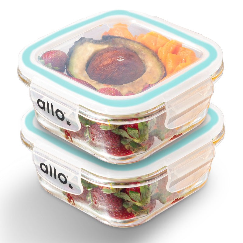 Oliva Square Glass Storage Container (550 ML) - Set Of Two media 4