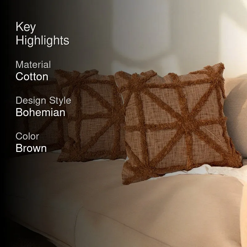 Terra Weft Tufted Cushion Cover Set - Set Of Three media 2