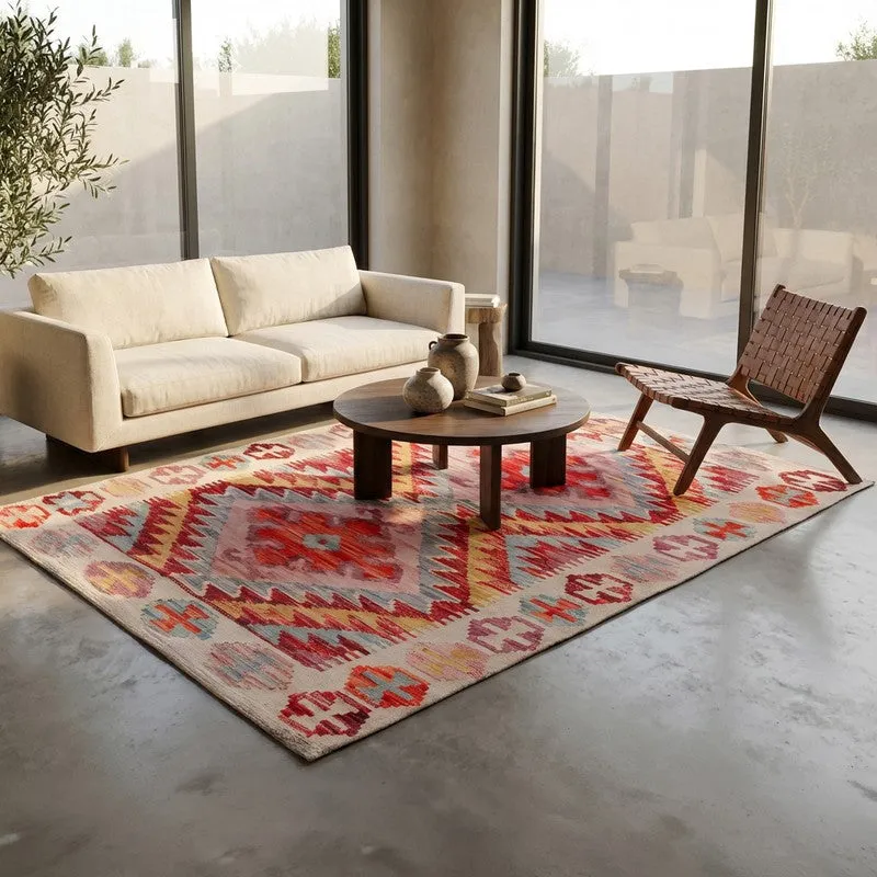 Sharp Angles Cotton Hand Woven Cotton Rug media 3