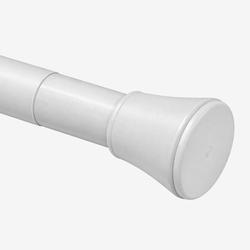 Slide Fit Extendable Metal No Drill Curtain Tension Rod - White media 3